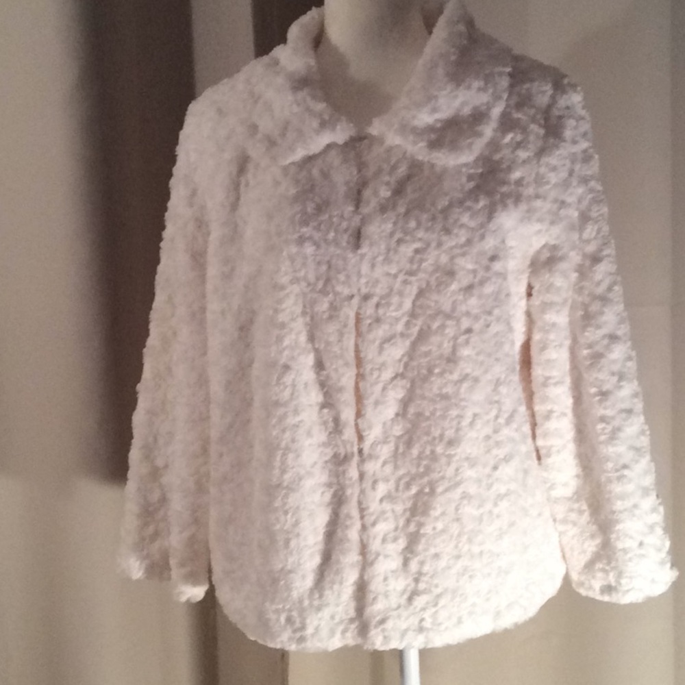 White Soft Lightweight Fluffy Jacket. - image 1